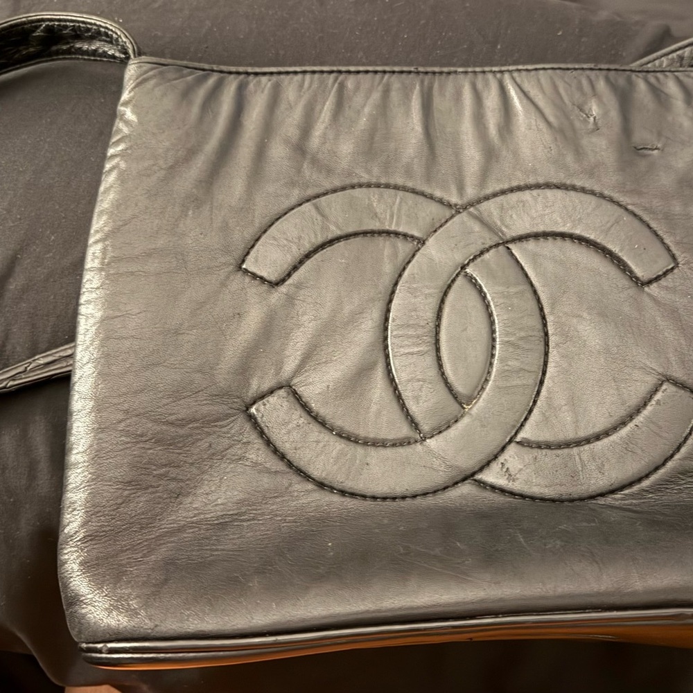 CHANEL Classic Black Leather Tote